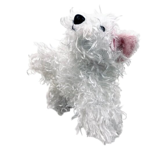 Webkinz White Fuzzy Terrier Ganz Puppy Dog Stuffed Animal Plush Soft Toy No Code - Picture 5 of 11
